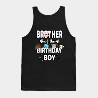 Brother Of The Birthday Boy Dog Lover Party Puppy Theme Tank Top